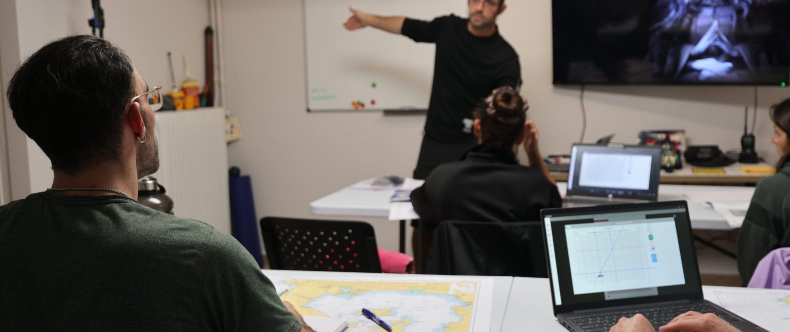 RYA Yachtmaster theory and radar training during RYA MCA Yachtmaster Prep & Exam